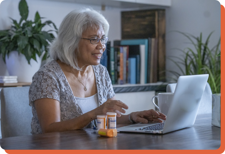 patient in a virtual telemedicine appointment